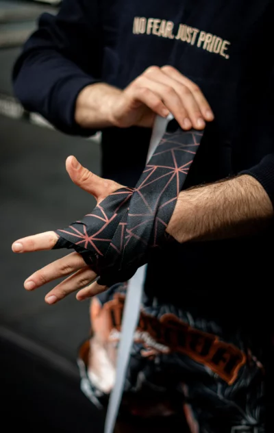 Kampfsport Bandagen mit geometrischem Muster